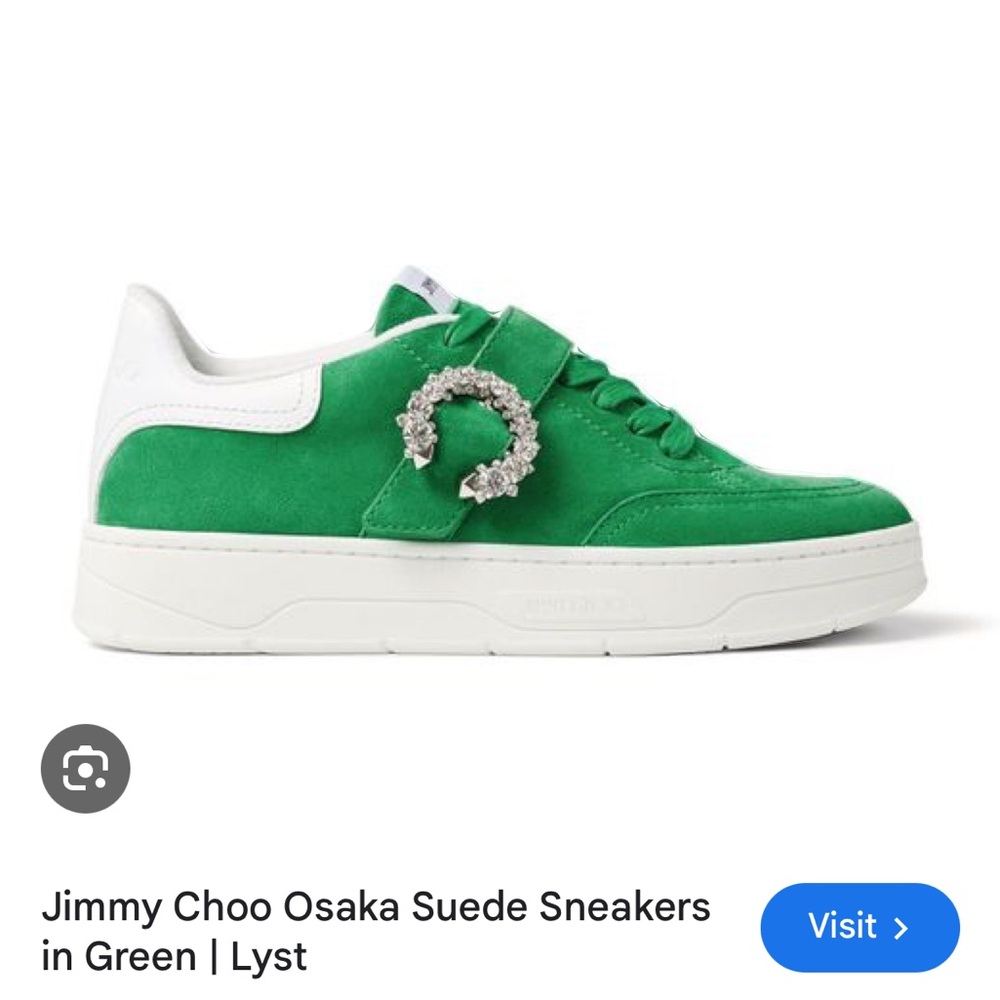 🔥 JIMMY CHOO Osaka green suede sneaker